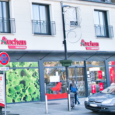 zoom sur le local commercial groupe Auchan